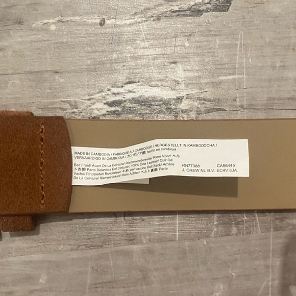 NEW Women’s J. Crew Brown Suede Belt with Square Buckle M/L - Picture 7 of 9